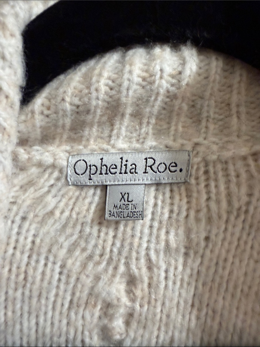 Open-Front Cream Cable Knit Long Cardigan Sweater - Picture 2 of 3